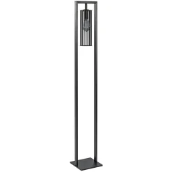 Store Straluma Moderne vloerlamp mat zwart metaal