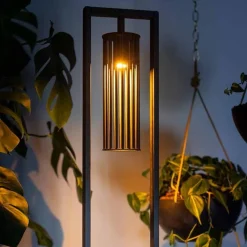 Store Straluma Moderne vloerlamp mat zwart metaal