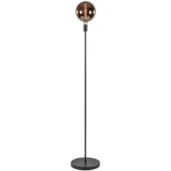 Shop Straluma Moderne vloerlamp mat zwart exclusief lichtbron
