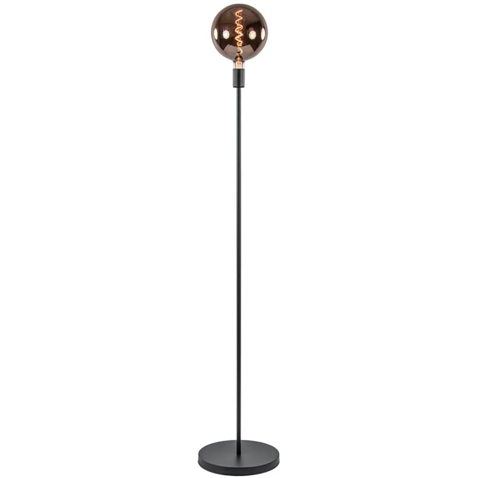 Shop Straluma Moderne vloerlamp mat zwart exclusief lichtbron
