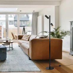 Online Straluma Moderne vloerlamp met verstelbare spots zwart/goud