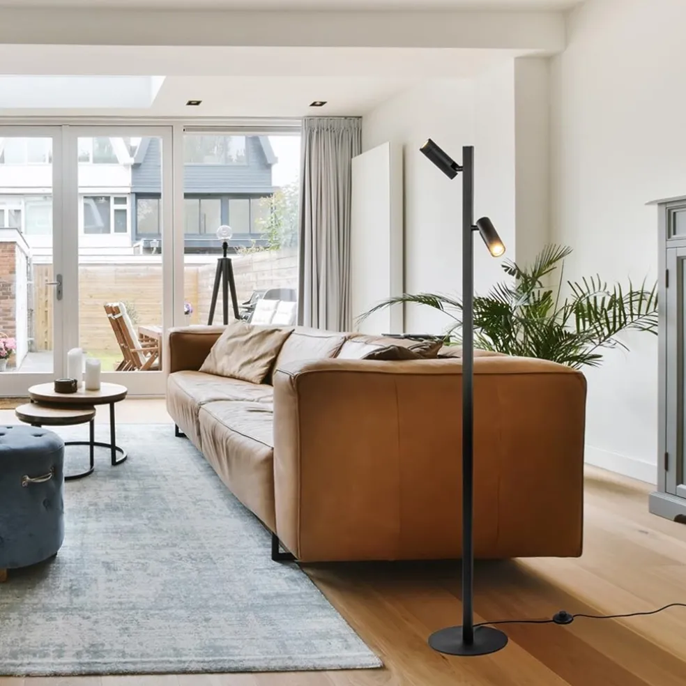 Online Straluma Moderne vloerlamp met verstelbare spots zwart/goud