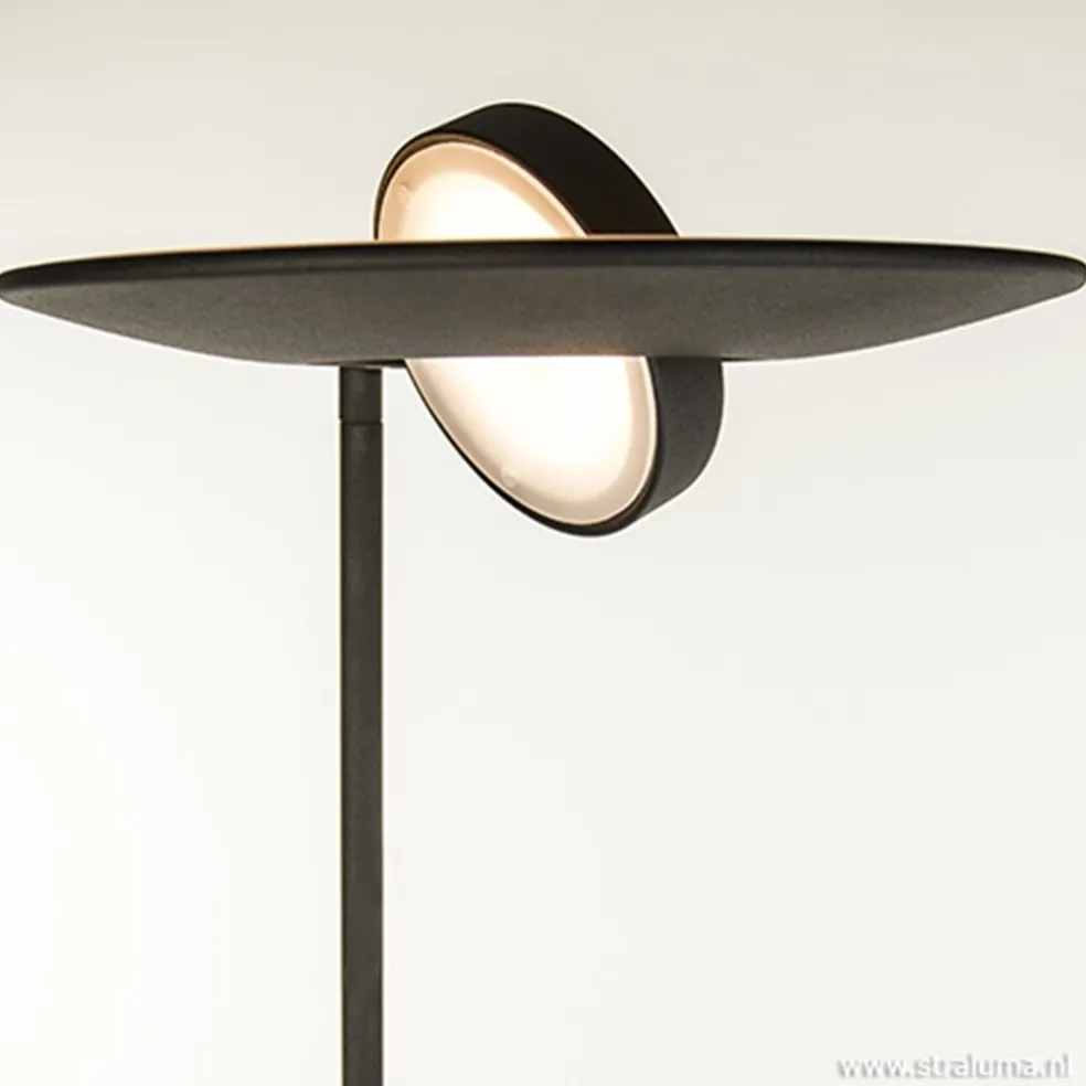 New Straluma Moderne vloerlamp-uplighter LED zwart