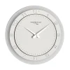 Discount Straluma Moderne wandklok rond RVS keuken/kantoor