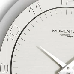 Discount Straluma Moderne wandklok rond RVS keuken/kantoor