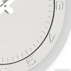 Discount Straluma Moderne wandklok rond RVS keuken/kantoor