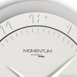 Discount Straluma Moderne wandklok rond RVS keuken/kantoor