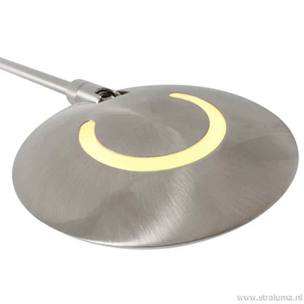 Shop Straluma Moderne wandlamp staal met dimbaar LED