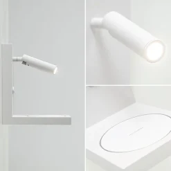 New Straluma Moderne wandlamp wit inclusief LED en fast charger