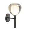 Cheap Straluma Moderne wandlamp zwart met smoke glas