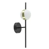 Online Straluma Moderne wandlamp zwart met witte bol incl LED