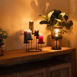 Hot Straluma Moderne zwarte tafellamp rond metaal
