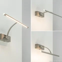 Hot Straluma Nikkel LED wandlamp voor boven schilderij
