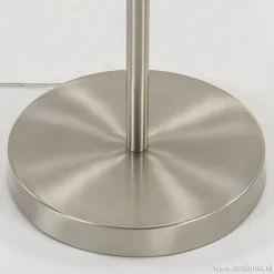 Store Straluma Nikkel vloerlamp met zwarte draad kapjes