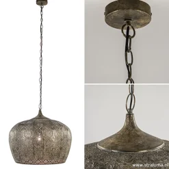 Best Sale Straluma Oosterse hanglamp Emine bruin/goud metaal