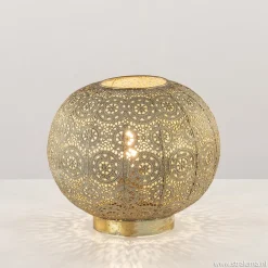 Best Sale Straluma Oosterse tafellamp rond antiek messing