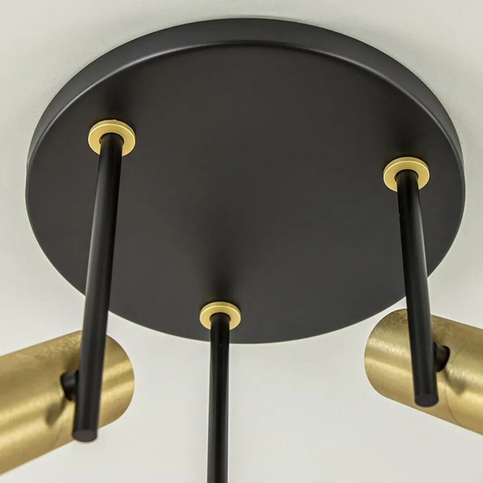 Flash Sale Straluma Opbouwspot 3-lichts cilinder zwart/brass
