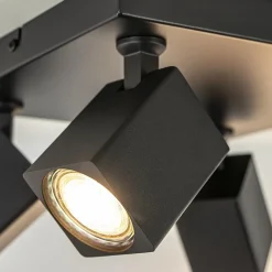 Fashion Straluma Opbouwspot 4-lichts vierkant zwart verstelbaar
