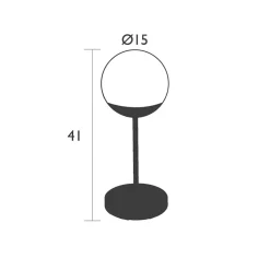 New Straluma Oplaadbare buitenlamp tafel grijs IP44