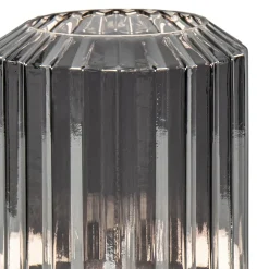 Fashion Straluma Oplaadbare LED tafellamp op batterij titanium/zwart