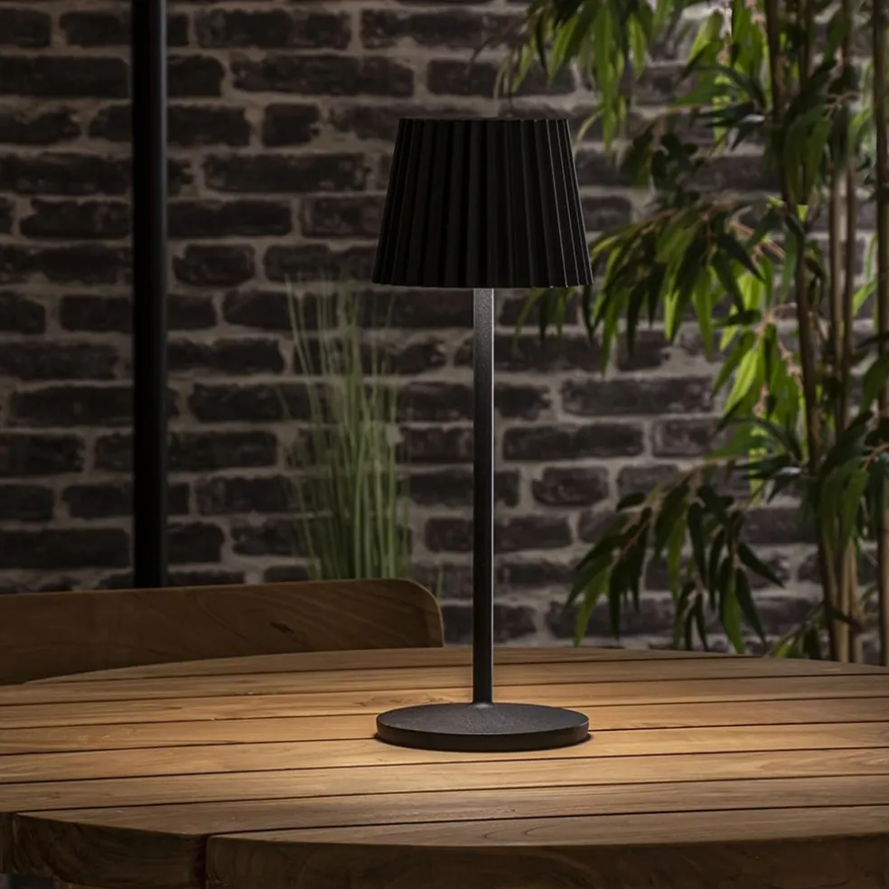 Online Straluma Oplaadbare tafellamp inclusief dimbaar LED zwart IP54