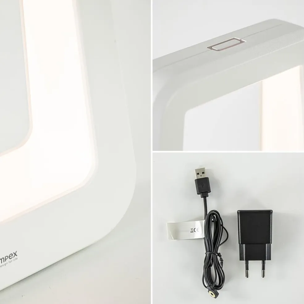 Outlet Straluma Oplaadbare tafellamp op accu wit dimbaar IP65
