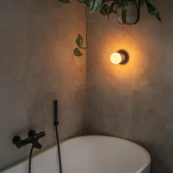 Sale Straluma Oplaadbare wandlamp zwart incl frosted lichtbron
