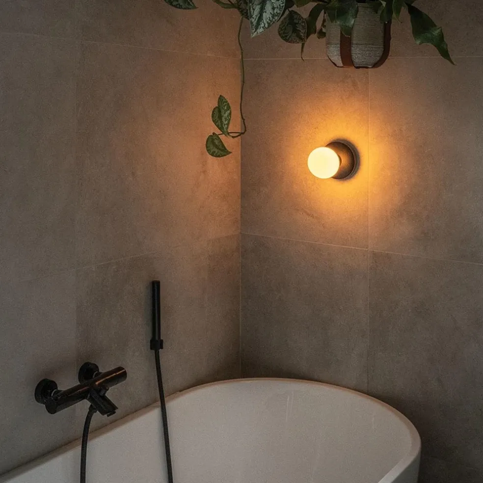 Sale Straluma Oplaadbare wandlamp zwart incl frosted lichtbron