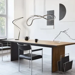 Outlet Straluma Organische LED hanglamp zwart dimbaar