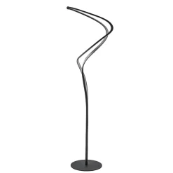 Outlet Straluma Organische vloerlamp zwart met dimbaar LED