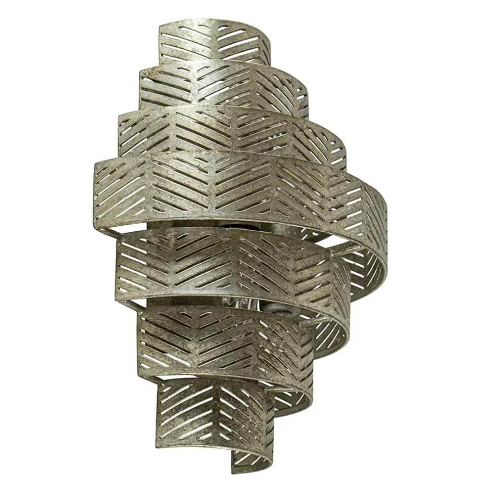 Cheap Straluma Oud zilveren wandlamp metaal excl snoer