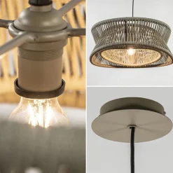 Flash Sale Straluma Outdoor hanglamp groot 60 cm donker beige