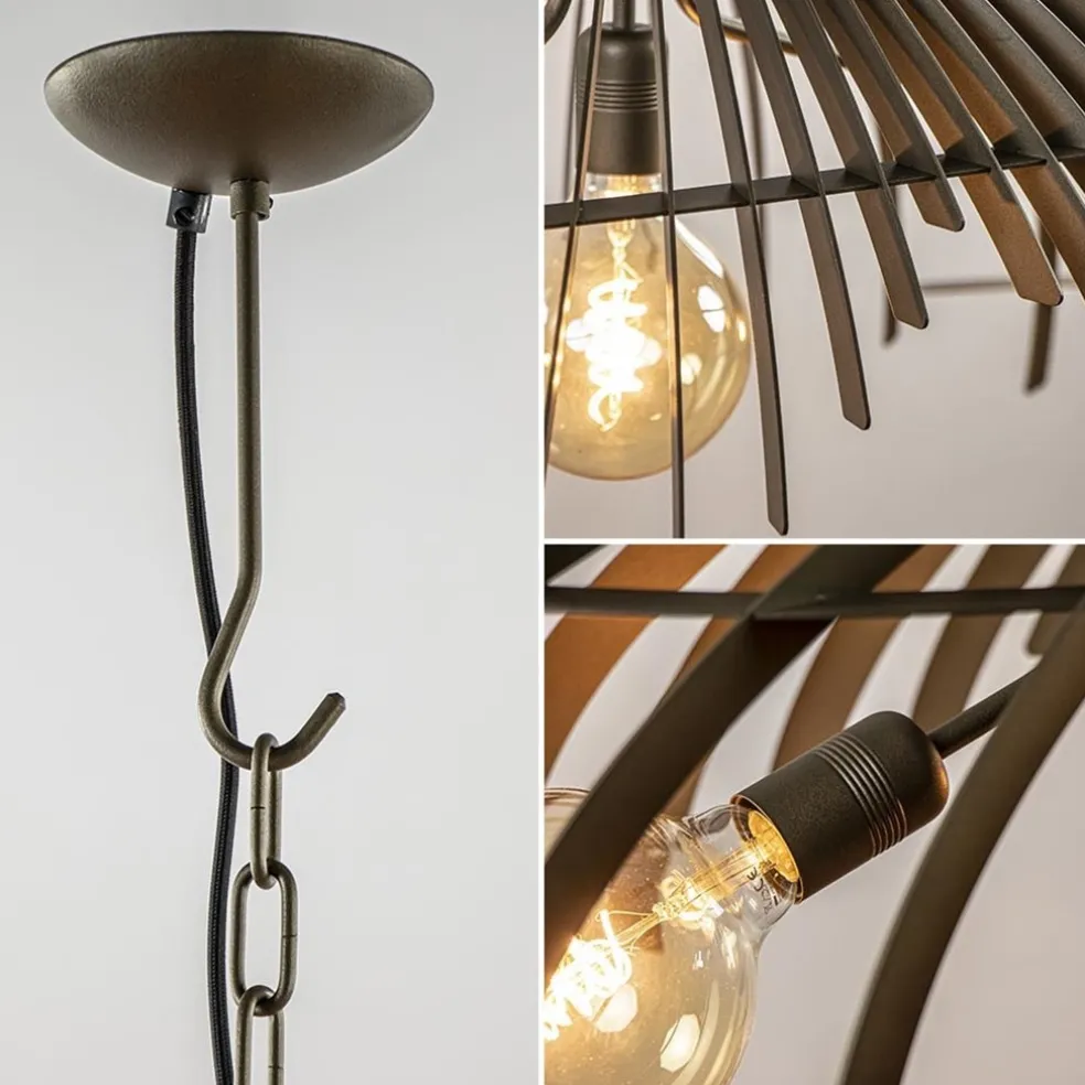 Fashion Straluma Ovale design hanglamp metaal platinum