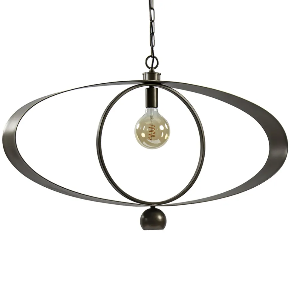 Sale Straluma Ovale hanglamp brons metaal E27 + GU10