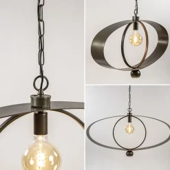 Sale Straluma Ovale hanglamp brons metaal E27 + GU10