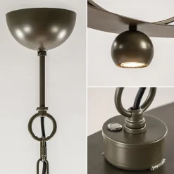Sale Straluma Ovale hanglamp brons metaal E27 + GU10