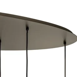 Cheap Straluma Ovale hanglamp platinum exclusief E27 lichtbronnen