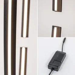 Clearance Straluma Ovale LED vloerlamp zwart inclusief dimmer