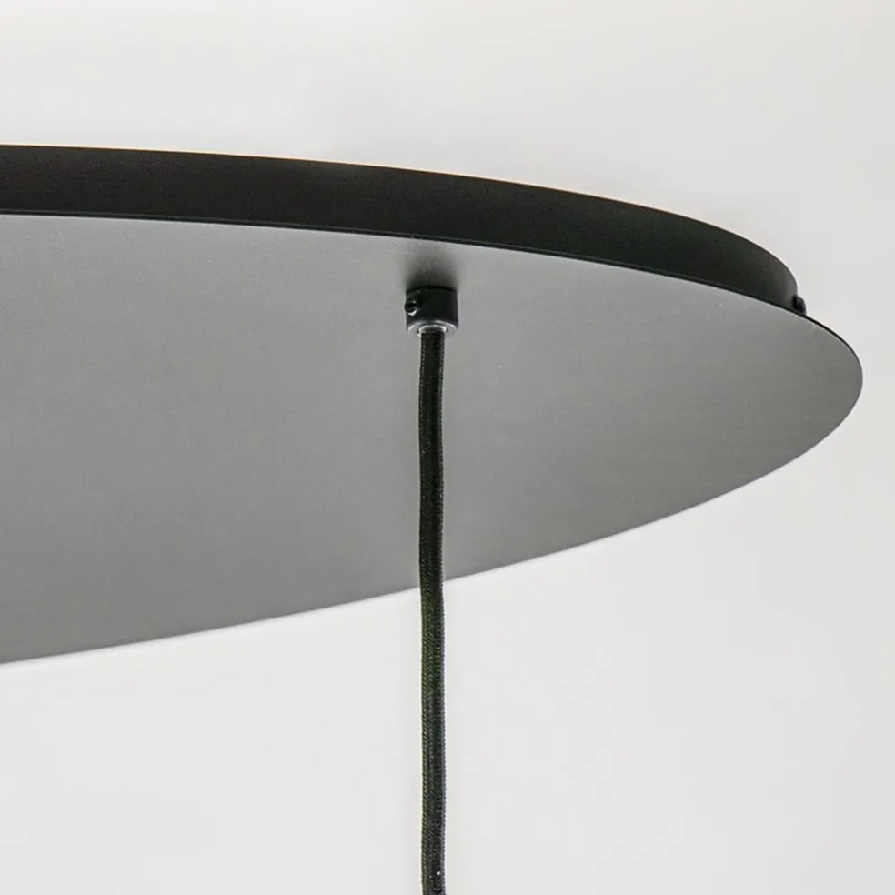 Outlet Straluma Ovale 5-lichts hanglamp met glazen bollen gold gradient