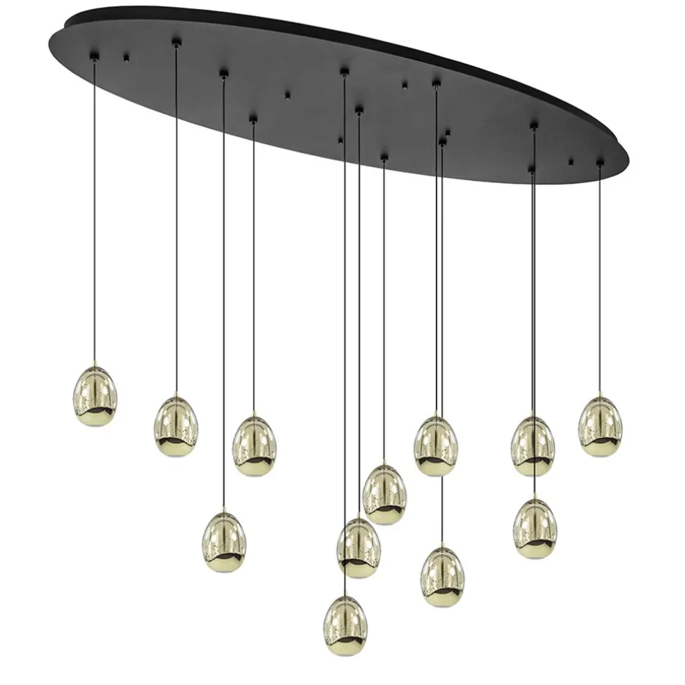 New Straluma Ovale 12-lichts LED hanglamp Golden Egg