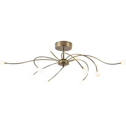 Flash Sale Straluma Ovale plafondlamp brons inclusief LED dim to warm