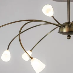 Flash Sale Straluma Ovale plafondlamp brons inclusief LED dim to warm