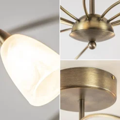 Flash Sale Straluma Ovale plafondlamp brons inclusief LED dim to warm