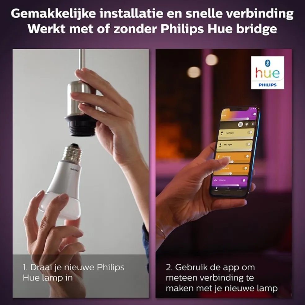 Flash Sale Straluma Philips Hue e27 2-pack color ambiance