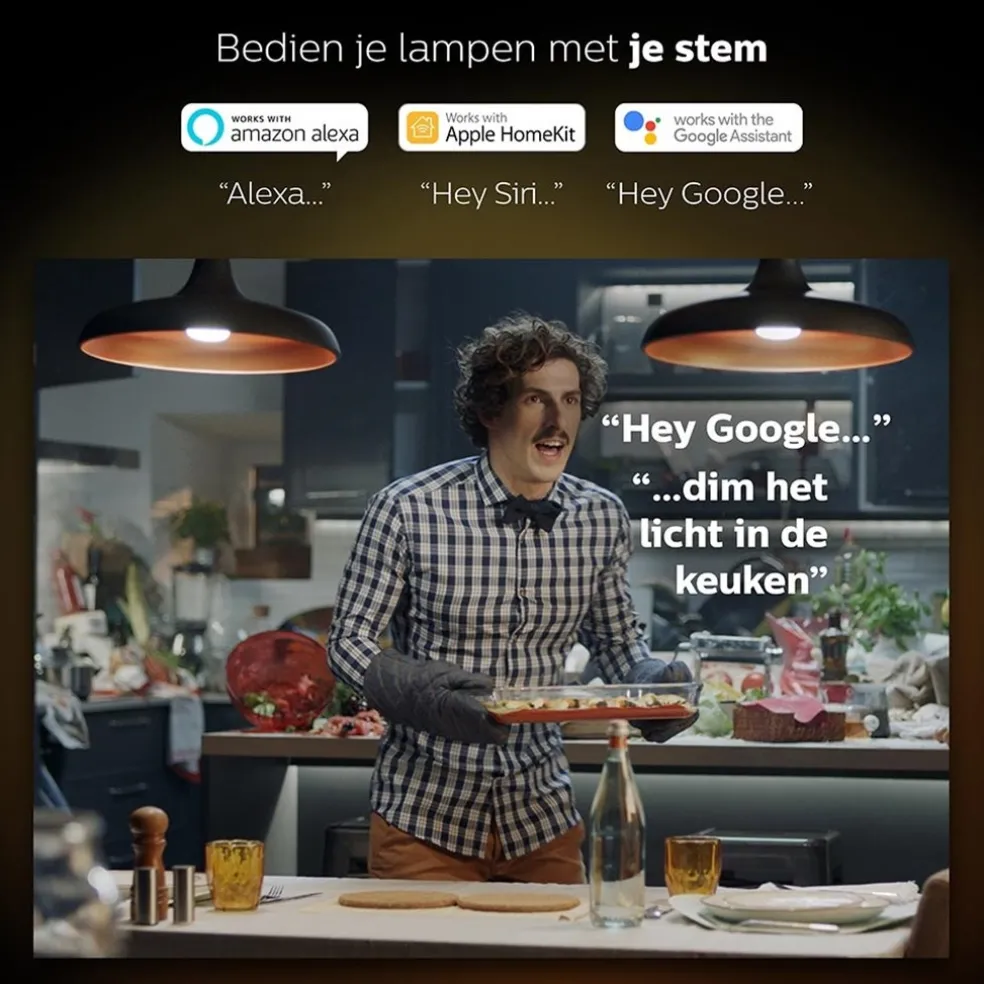 Discount Straluma Philips Hue white ambiance starter kit E27 met Bluetooth