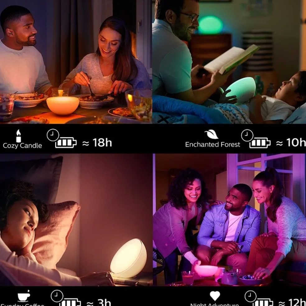 Online Straluma Philips Hue white and color ambiance go portable light met Bluetooth