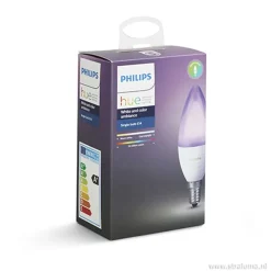 Cheap Straluma Philips Hue white and color ambiance E14 lamp 2-pack