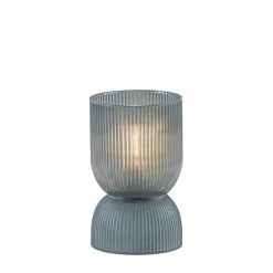 Fashion Straluma Phoebe kleine light and living tafellamp blauw-grijs op batterijen