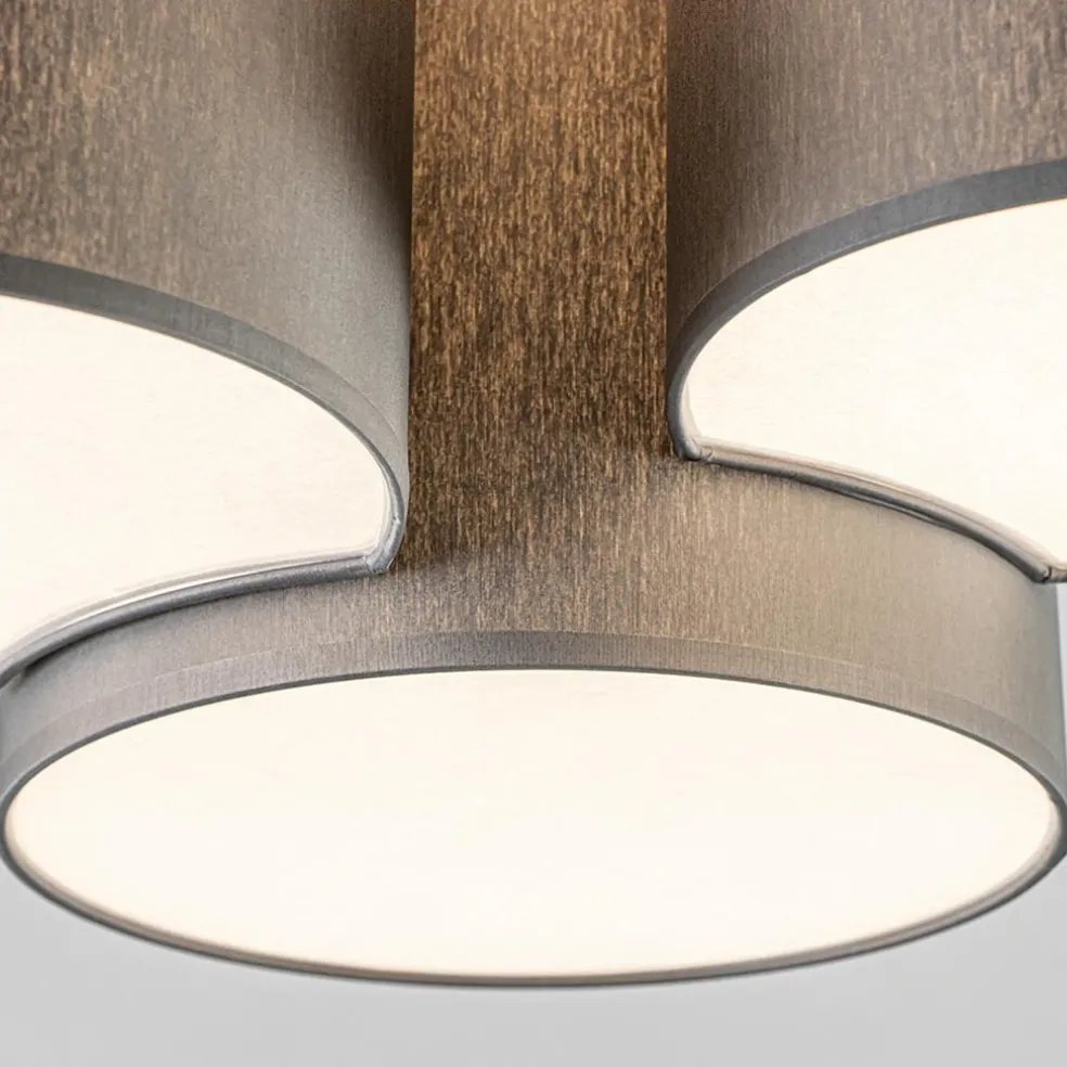 Discount Straluma Plafondlamp 3 kappen grijs