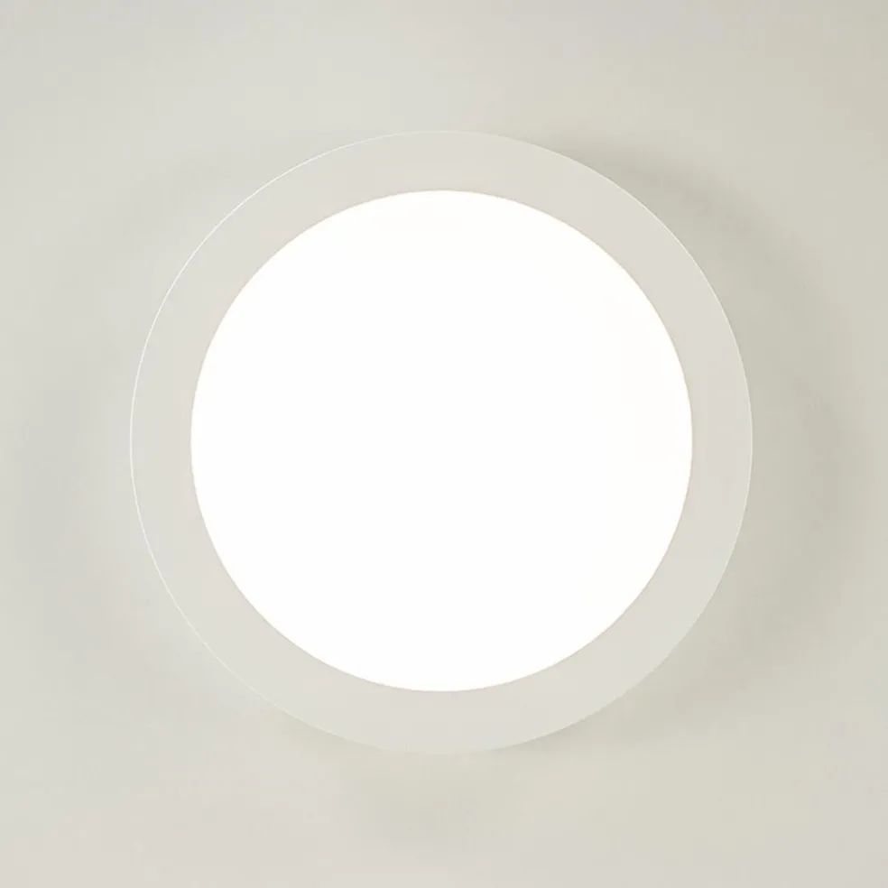 Cheap Straluma Plafondlamp Anne rond 26 wit 3-switchdim